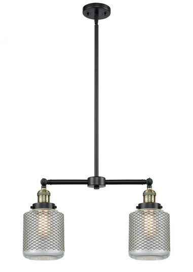 Stanton - 2 Light - 23 inch - Black Antique Brass - Stem Hung - Adjustable Island Light (3442|209-BAB-G262-LED)