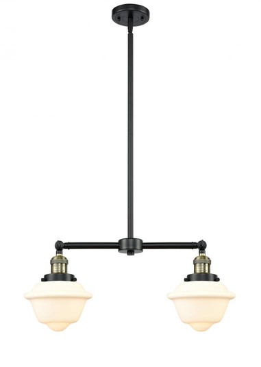 Oxford - 2 Light - 24 inch - Black Antique Brass - Stem Hung - Adjustable Island Light (3442|209-BAB-G531-LED)