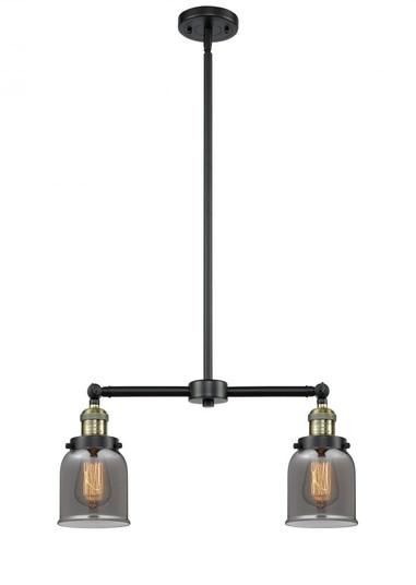 Bell - 2 Light - 21 inch - Black Antique Brass - Stem Hung - Adjustable Island Light (3442|209-BAB-G53-LED)