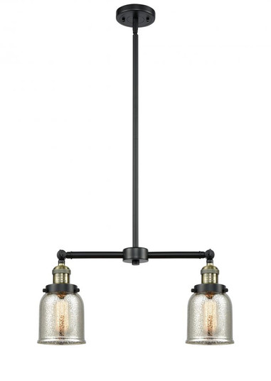 Bell - 2 Light - 21 inch - Black Antique Brass - Stem Hung - Adjustable Island Light (3442|209-BAB-G58)