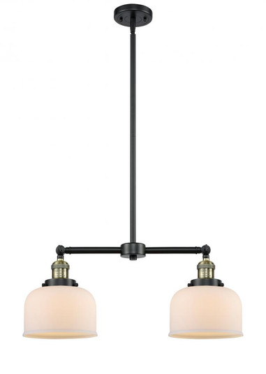 Bell - 2 Light - 21 inch - Black Antique Brass - Stem Hung - Adjustable Island Light (3442|209-BAB-G71)