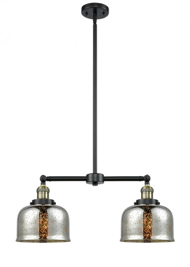 Bell - 2 Light - 24 inch - Black Antique Brass - Stem Hung - Adjustable Island Light (3442|209-BAB-G78-LED)