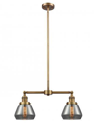 Fulton - 2 Light - 21 inch - Brushed Brass - Stem Hung - Adjustable Island Light (3442|209-BB-G173-LED)