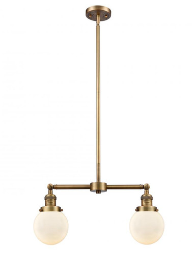 Beacon - 2 Light - 23 inch - Brushed Brass - Stem Hung - Adjustable Island Light (3442|209-BB-G201-6)