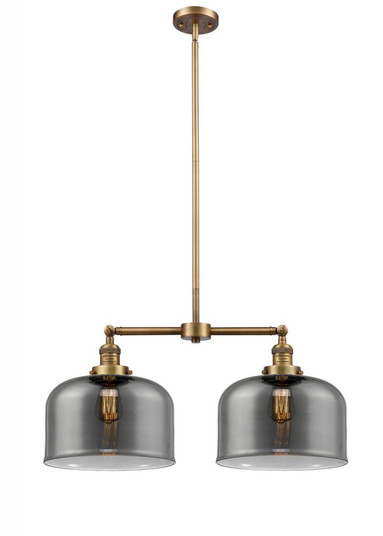 Bell - 2 Light - 21 inch - Brushed Brass - Stem Hung - Adjustable Island Light (3442|209-BB-G73-L)