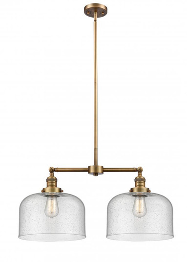 Bell - 2 Light - 21 inch - Brushed Brass - Stem Hung - Adjustable Island Light (3442|209-BB-G74-L-LED)