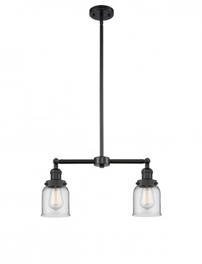 Bell - 2 Light - 21 inch - Matte Black - Stem Hung - Adjustable Island Light (3442|209-BK-G52-LED)