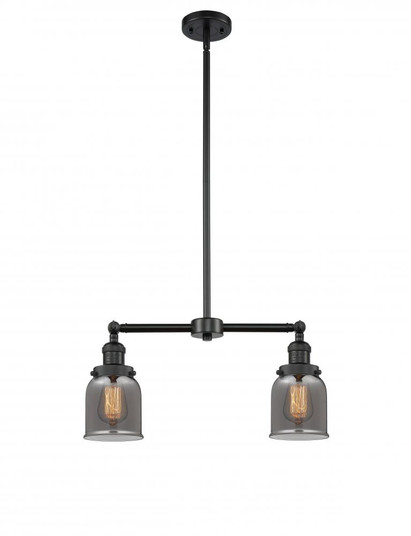 Bell - 2 Light - 21 inch - Matte Black - Stem Hung - Adjustable Island Light (3442|209-BK-G53-LED)