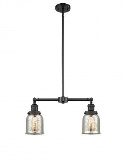 Bell - 2 Light - 21 inch - Matte Black - Stem Hung - Adjustable Island Light (3442|209-BK-G58-LED)