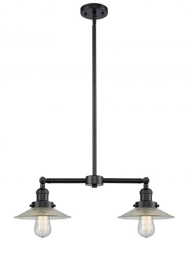 Halophane - 2 Light - 21 inch - Oil Rubbed Bronze - Stem Hung - Adjustable Island Light (3442|209-OB-G2)