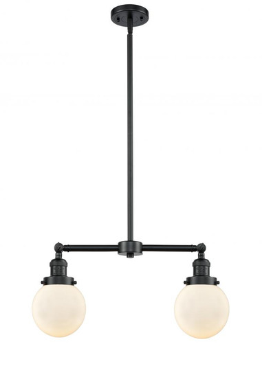 Beacon - 2 Light - 23 inch - Oil Rubbed Bronze - Stem Hung - Adjustable Island Light (3442|209-OB-G201-6-LED)