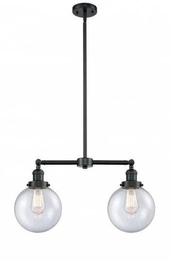 Beacon - 2 Light - 25 inch - Oil Rubbed Bronze - Stem Hung - Adjustable Island Light (3442|209-OB-G204-8-LED)