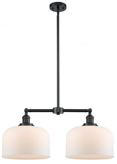 Bell - 2 Light - 21 inch - Oil Rubbed Bronze - Stem Hung - Adjustable Island Light (3442|209-OB-G71-L)