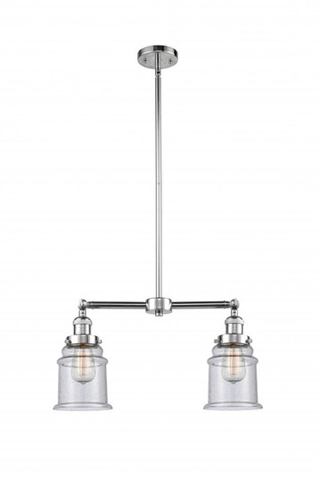 Canton - 2 Light - 21 inch - Polished Chrome - Stem Hung - Adjustable Island Light (3442|209-PC-G184)