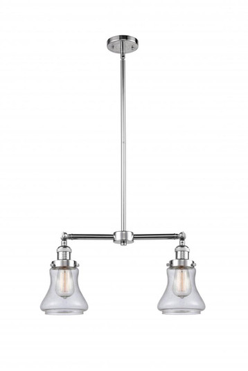Bellmont - 2 Light - 21 inch - Polished Chrome - Stem Hung - Adjustable Island Light (3442|209-PC-G194-LED)