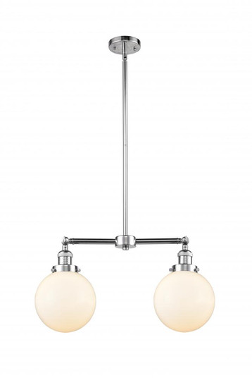 Beacon - 2 Light - 25 inch - Polished Chrome - Stem Hung - Adjustable Island Light (3442|209-PC-G201-8)