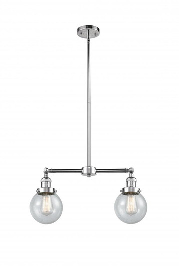 Beacon - 2 Light - 23 inch - Polished Chrome - Stem Hung - Adjustable Island Light (3442|209-PC-G204-6-LED)