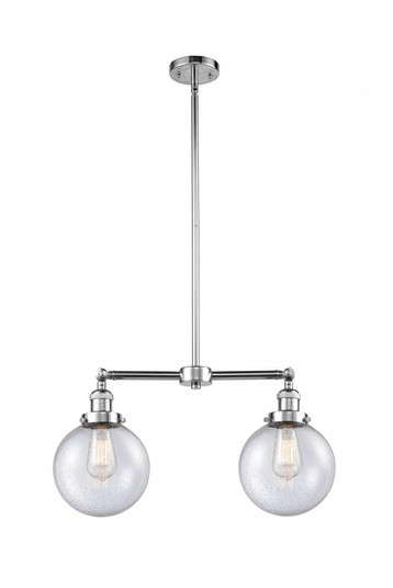 Beacon - 2 Light - 25 inch - Polished Chrome - Stem Hung - Adjustable Island Light (3442|209-PC-G204-8)
