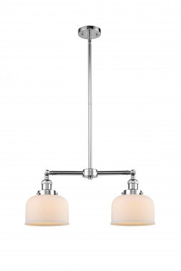 Bell - 2 Light - 21 inch - Polished Chrome - Stem Hung - Adjustable Island Light (3442|209-PC-G71-LED)