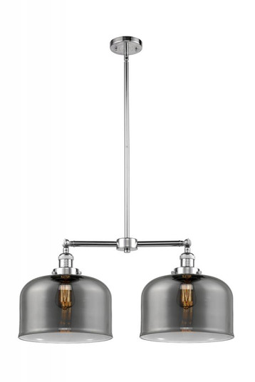 Bell - 2 Light - 21 inch - Polished Chrome - Stem Hung - Adjustable Island Light (3442|209-PC-G73-L)