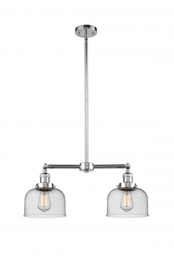 Bell - 2 Light - 21 inch - Polished Chrome - Stem Hung - Adjustable Island Light (3442|209-PC-G74)