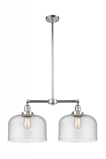 Bell - 2 Light - 21 inch - Polished Chrome - Stem Hung - Adjustable Island Light (3442|209-PC-G74-L)