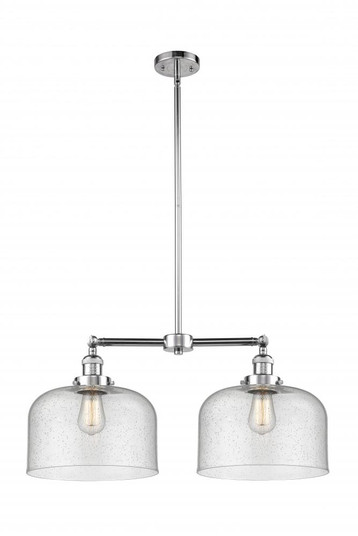 Bell - 2 Light - 21 inch - Polished Chrome - Stem Hung - Adjustable Island Light (3442|209-PC-G74-L-LED)