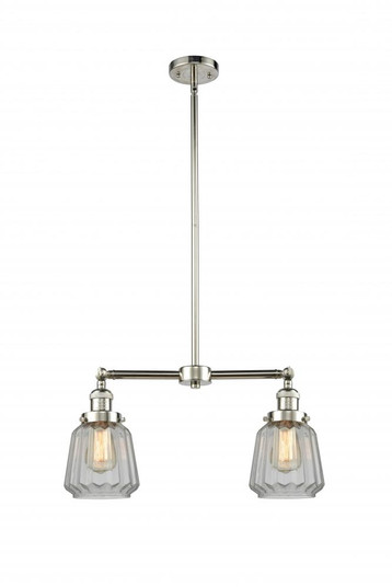 Chatham - 2 Light - 21 inch - Polished Nickel - Stem Hung - Adjustable Island Light (3442|209-PN-G142)