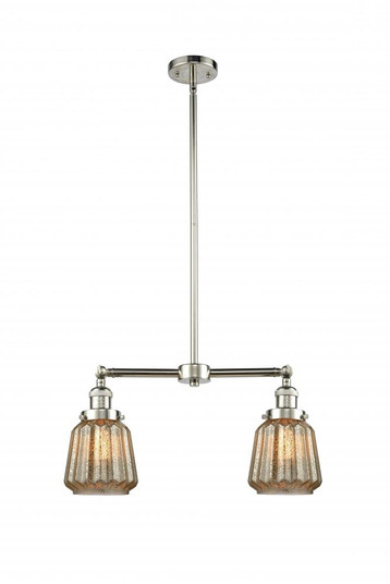 Chatham - 2 Light - 21 inch - Polished Nickel - Stem Hung - Adjustable Island Light (3442|209-PN-G146-LED)