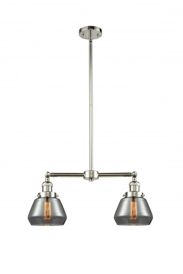 Fulton - 2 Light - 21 inch - Polished Nickel - Stem Hung - Adjustable Island Light (3442|209-PN-G173-LED)
