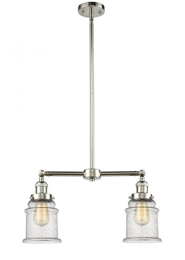 Canton - 2 Light - 21 inch - Polished Nickel - Stem Hung - Adjustable Island Light (3442|209-PN-G184)