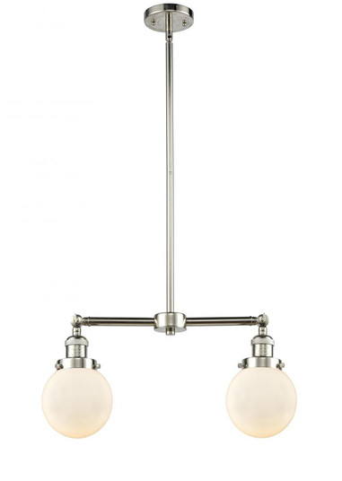 Beacon - 2 Light - 23 inch - Polished Nickel - Stem Hung - Adjustable Island Light (3442|209-PN-G201-6)