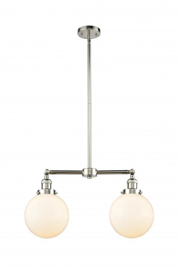Beacon - 2 Light - 25 inch - Polished Nickel - Stem Hung - Adjustable Island Light (3442|209-PN-G201-8)