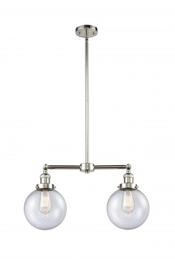 Beacon - 2 Light - 25 inch - Polished Nickel - Stem Hung - Adjustable Island Light (3442|209-PN-G204-8-LED)