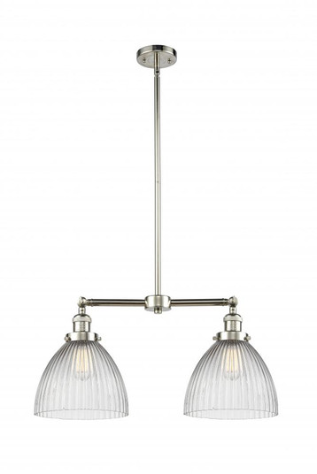 Seneca Falls - 2 Light - 21 inch - Polished Nickel - Stem Hung - Adjustable Island Light (3442|209-PN-G222-LED)