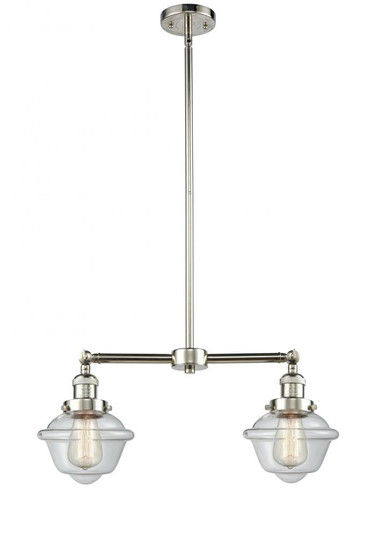 Oxford - 2 Light - 24 inch - Polished Nickel - Stem Hung - Adjustable Island Light (3442|209-PN-G532-LED)