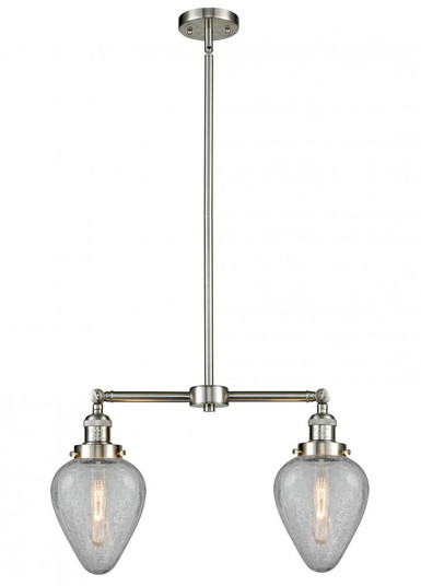 Geneseo - 2 Light - 21 inch - Brushed Satin Nickel - Stem Hung - Adjustable Island Light (3442|209-SN-G165)
