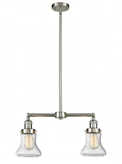 Bellmont - 2 Light - 21 inch - Brushed Satin Nickel - Stem Hung - Adjustable Island Light (3442|209-SN-G194-LED)