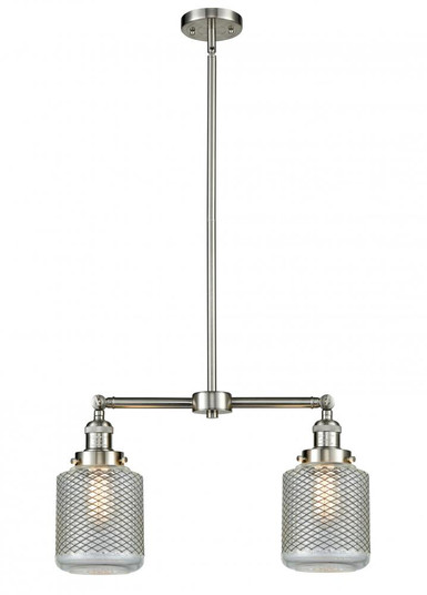 Stanton - 2 Light - 23 inch - Brushed Satin Nickel - Stem Hung - Adjustable Island Light (3442|209-SN-G262)