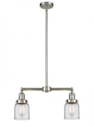 Bell - 2 Light - 21 inch - Brushed Satin Nickel - Stem Hung - Adjustable Island Light (3442|209-SN-G52-LED)