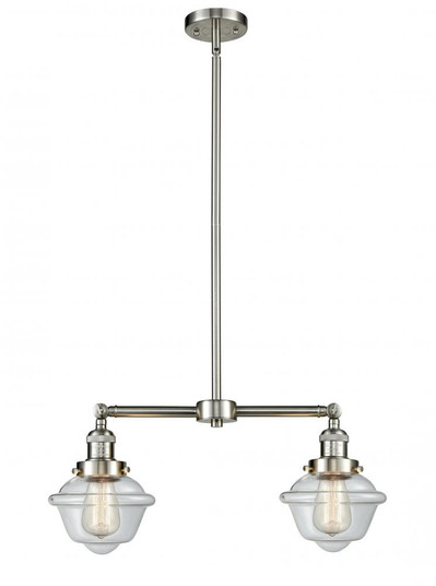 Oxford - 2 Light - 24 inch - Brushed Satin Nickel - Stem Hung - Adjustable Island Light (3442|209-SN-G532-LED)