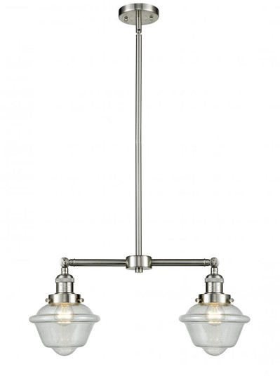 Oxford - 2 Light - 24 inch - Brushed Satin Nickel - Stem Hung - Adjustable Island Light (3442|209-SN-G534)