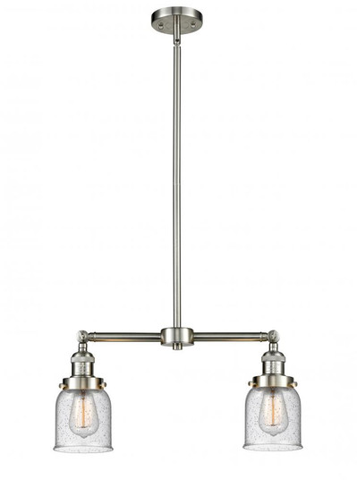 Bell - 2 Light - 21 inch - Brushed Satin Nickel - Stem Hung - Adjustable Island Light (3442|209-SN-G54)