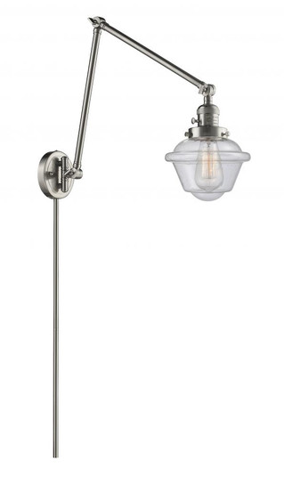 Oxford - 1 Light - 8 inch - Brushed Satin Nickel -Adjustable Swing Arm (3442|238-SN-G534)