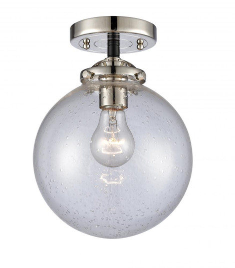 Beacon - 1 Light - 8 inch - Black Polished Nickel - Semi-Flush Mount (3442|284-1C-BPN-G204-8)