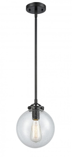 Beacon - 1 Light - 8 inch - Oil Rubbed Bronze - Stem hung - Mini Pendant (3442|284-1S-OB-G204-8-LED)