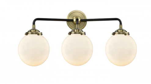 Beacon - 3 Light - 24 inch - Black Antique Brass - Bath Vanity Light (3442|284-3W-BAB-G201-6-LED)