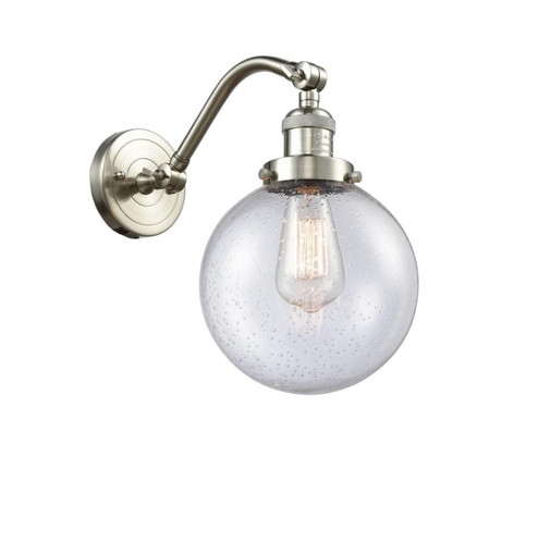 Beacon - 1 Light - 8 inch - Brushed Satin Nickel - Adjustable Sconce (3442|515-1W-SN-G204-8)