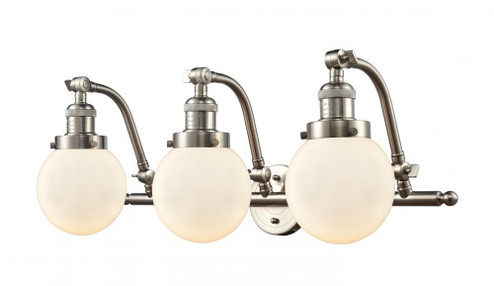 Beacon - 3 Light - 26 inch - Brushed Satin Nickel - Adjustable Bath Vanity Light (3442|515-3W-SN-G201-6)