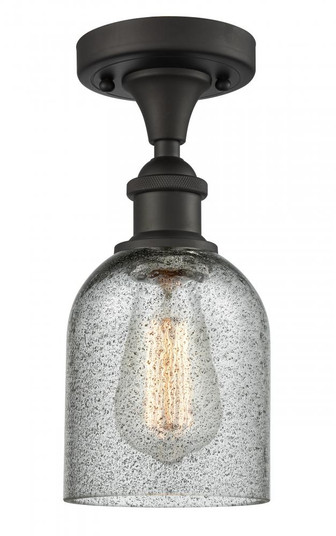 Caledonia - 1 Light - 5 inch - Oil Rubbed Bronze - Semi-Flush Mount (3442|516-1C-OB-G257-LED)